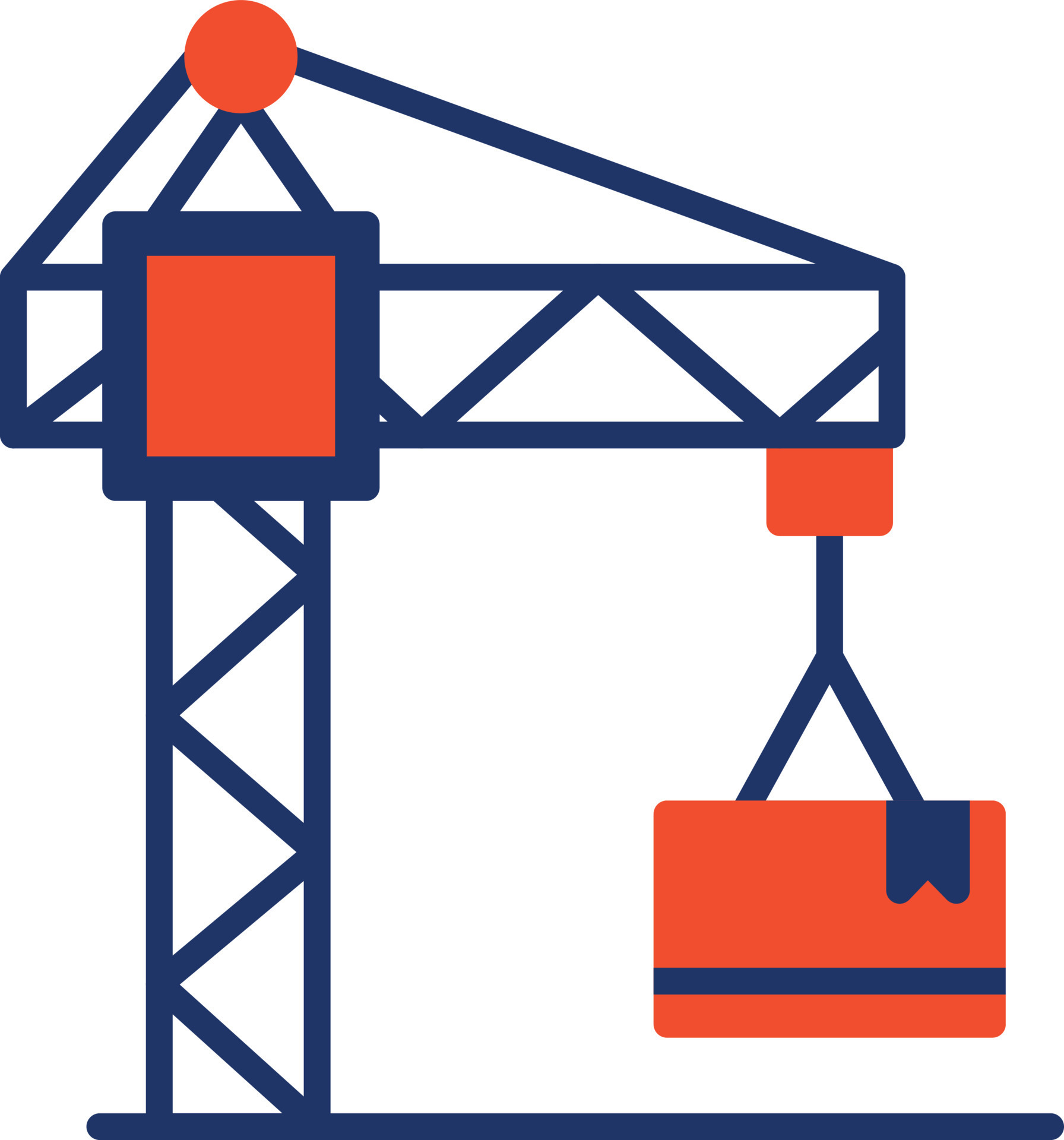 Construction crane icon representing construction and roofing services in Houston, symbolizing expertise in new builds and renovations.