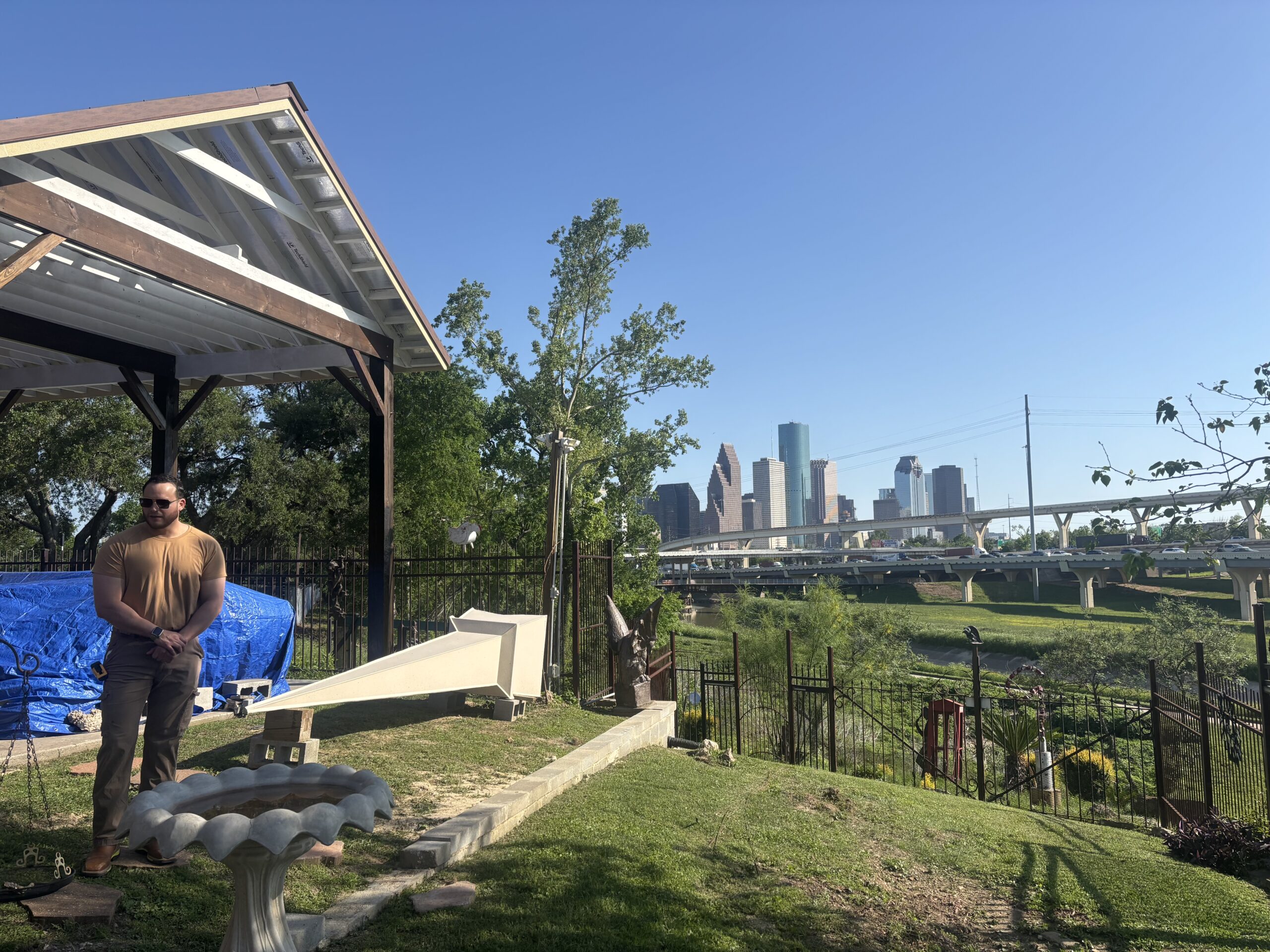 Custom guest house construction project by Pride Construction & Roofing in downtown Houston, TX.